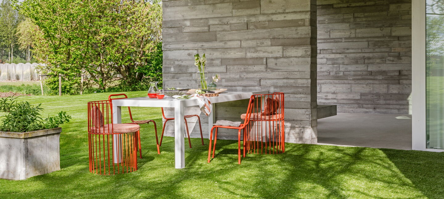artificial turf installation for terraces